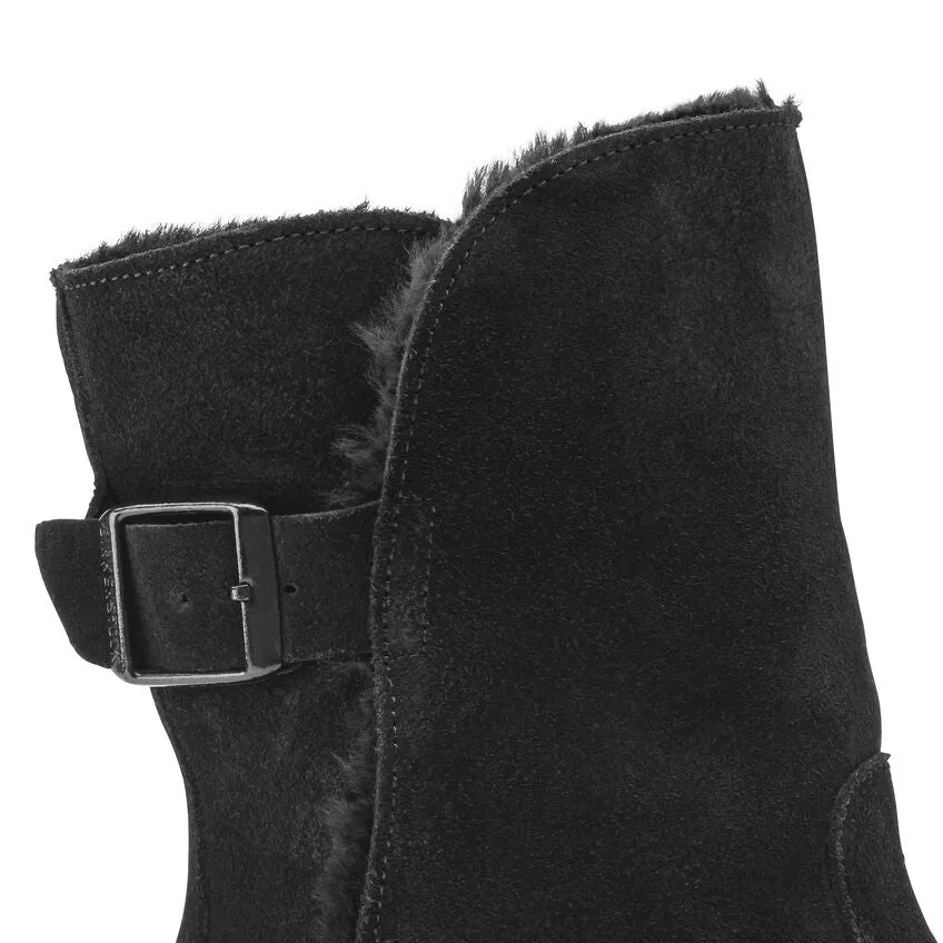 Uppsala - Black Suede Shearling||Uppsala - Suède fourrure noir