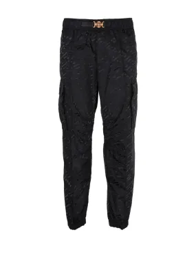 Versace Medusa Plaque Straight Leg Trousers