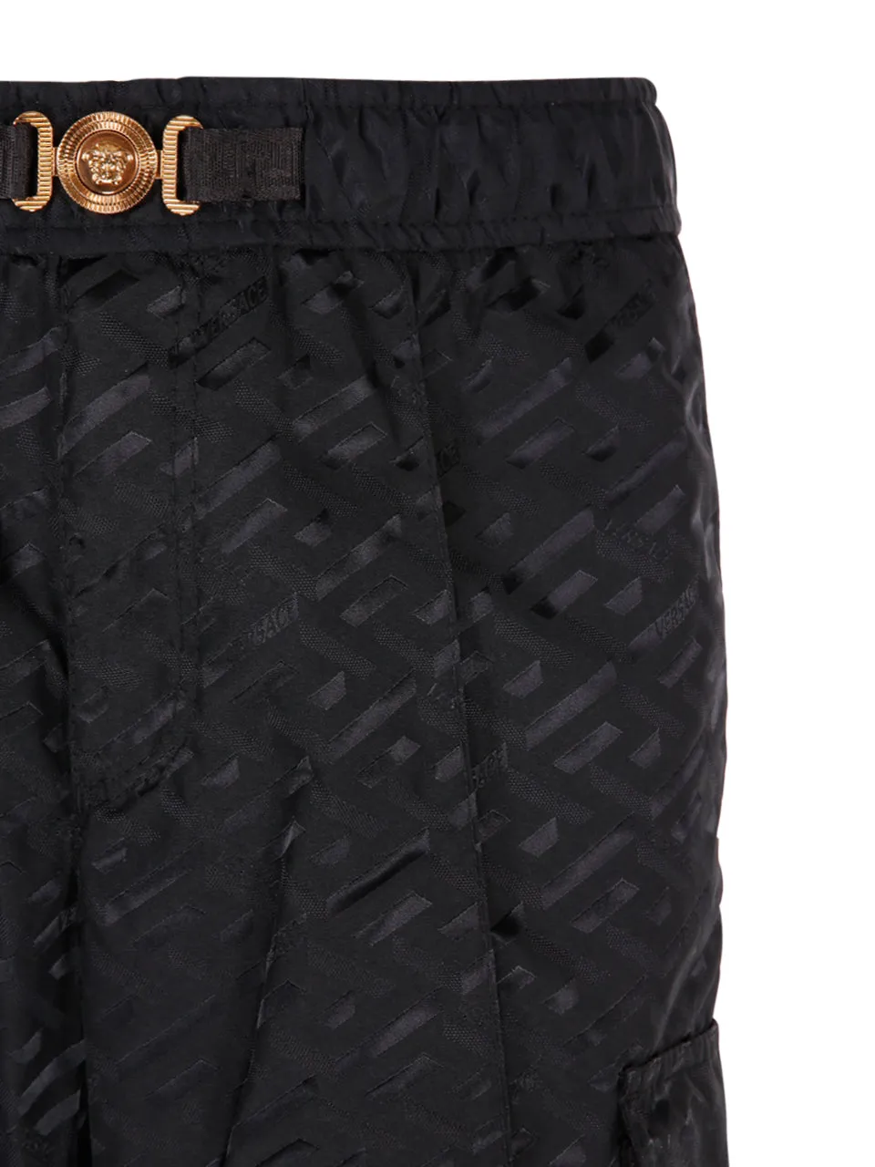 Versace Medusa Plaque Straight Leg Trousers