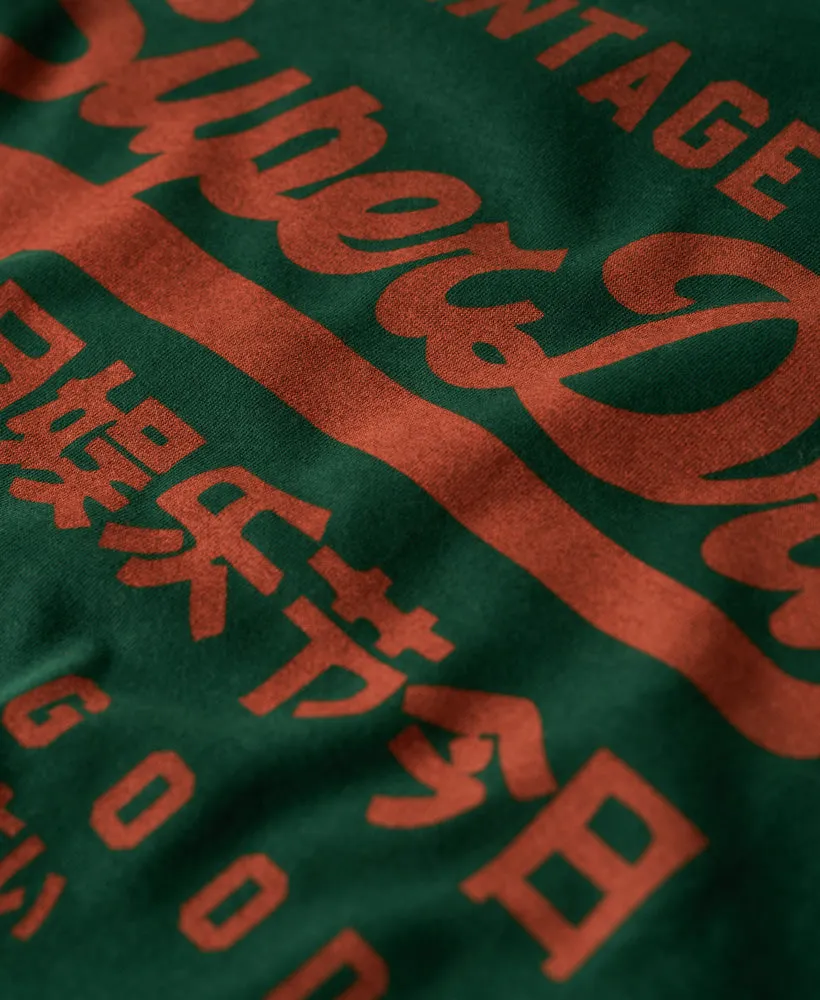 Vintage Logo Premium Goods T Shirt | Enamel Green