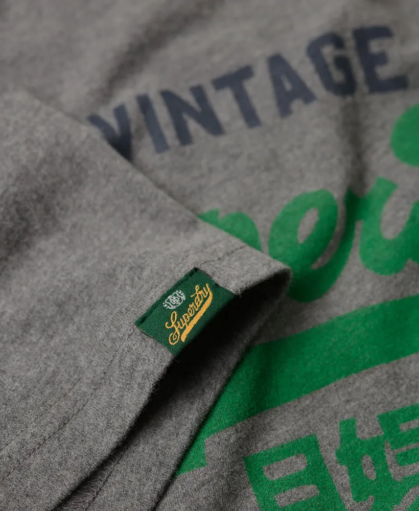 Vintage Logo Premium Goods T Shirt | Mid Grey Marle