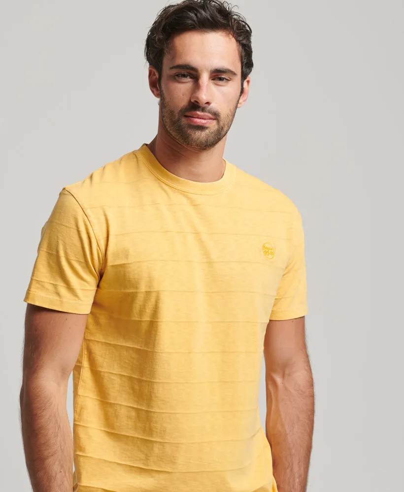 Vintage Texture T Shirt | Golden Yellow