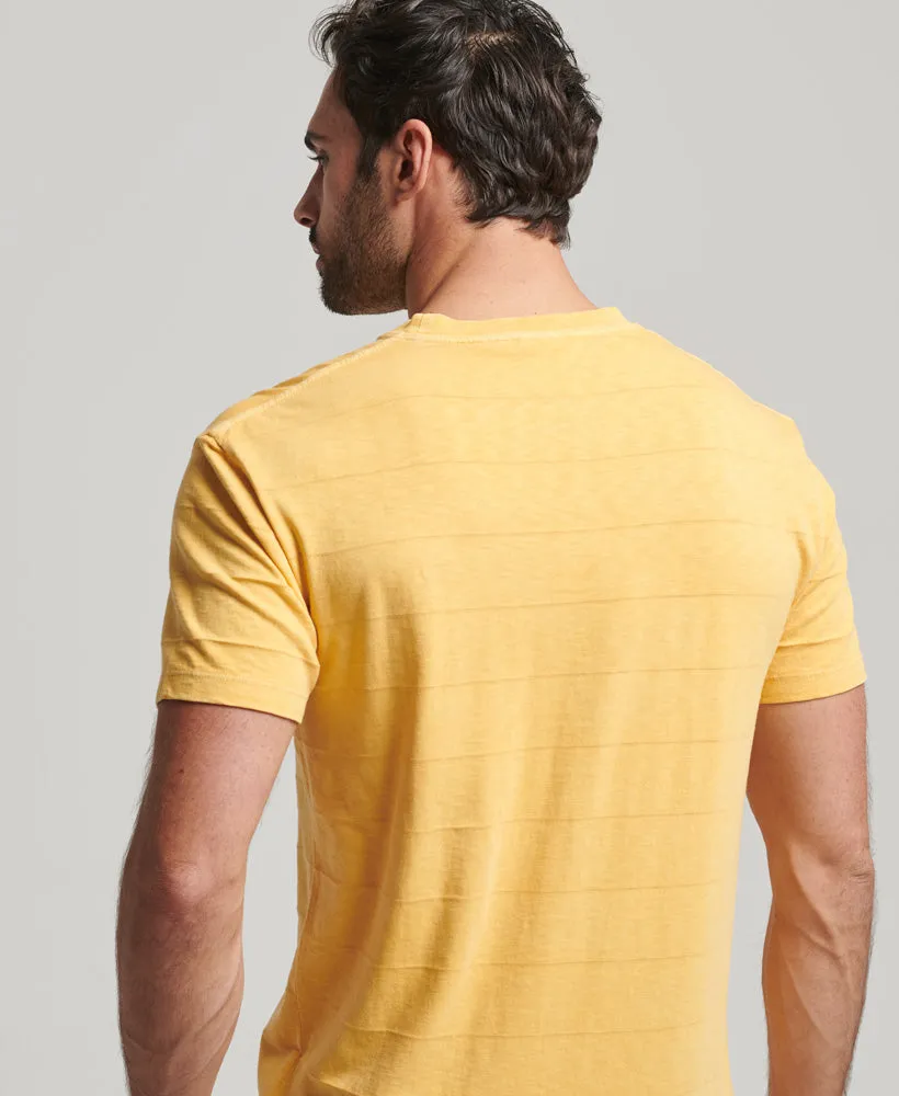 Vintage Texture T Shirt | Golden Yellow