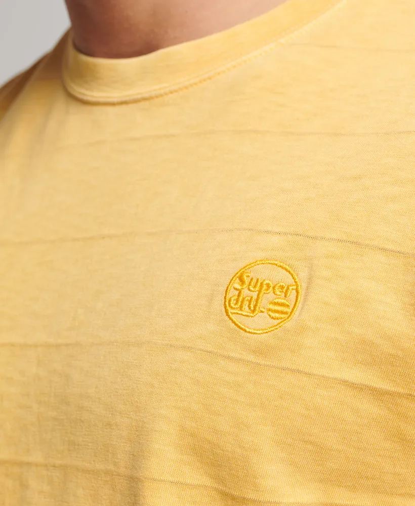 Vintage Texture T Shirt | Golden Yellow