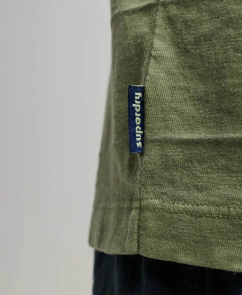 Vintage Texture T Shirt | Olive Khaki