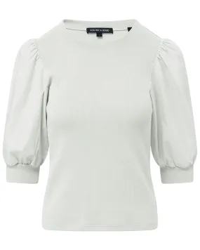 White Coralee Crewneck Top