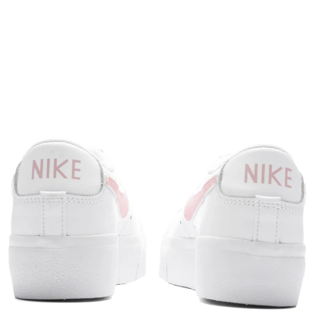 Women's Blazer Low Platform - White/Pink Glaze