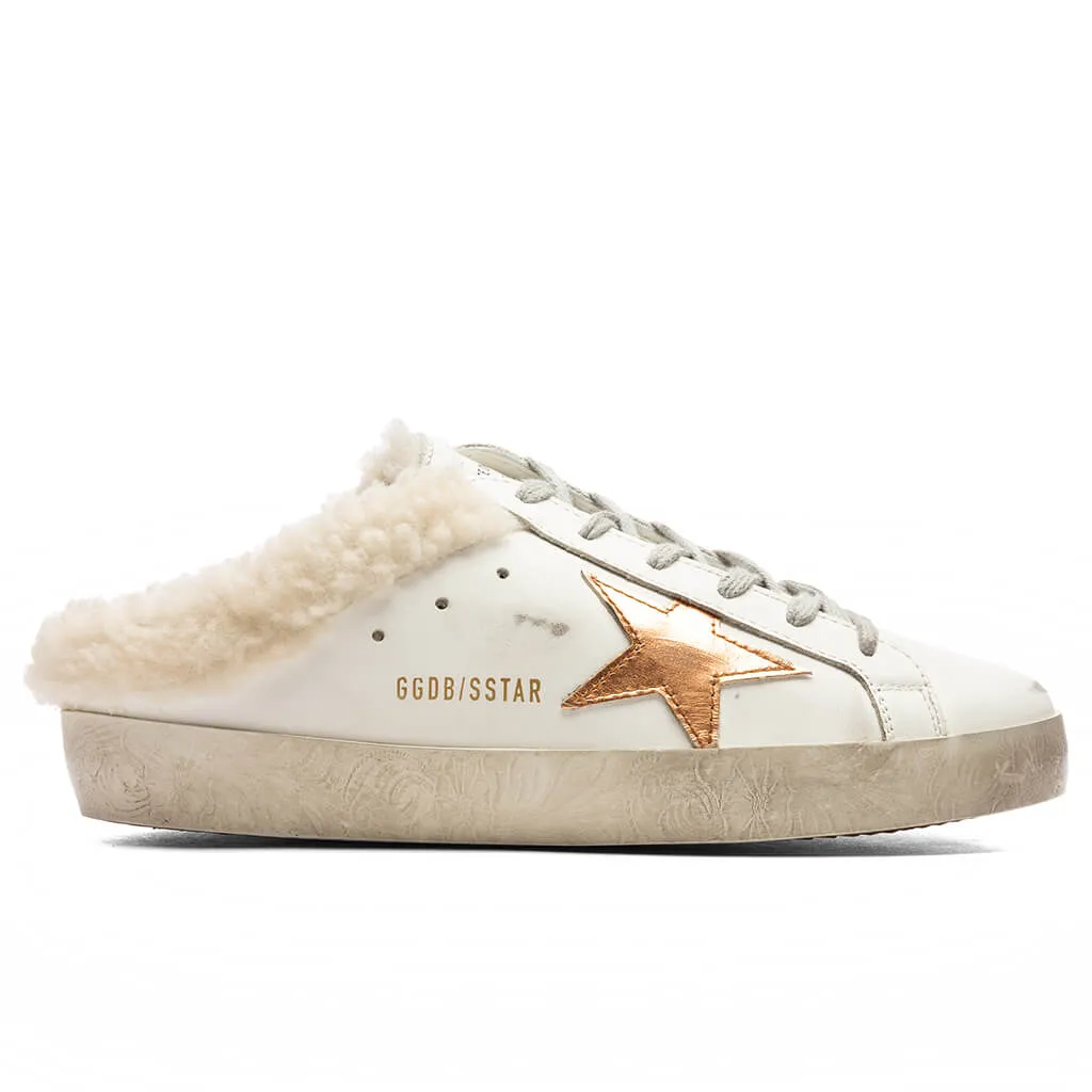 Women's Super Star Sabot - White/Chocolate Brown/Beige