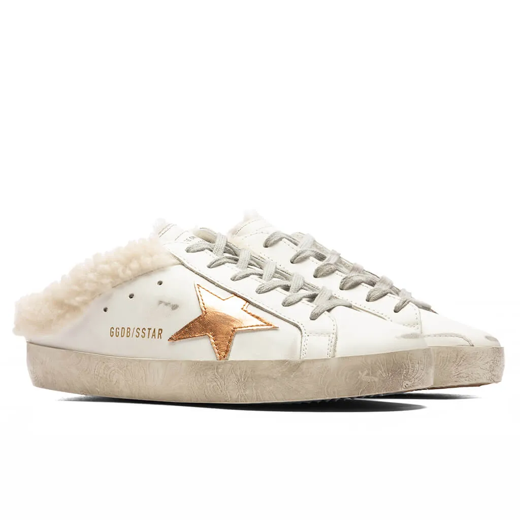 Women's Super Star Sabot - White/Chocolate Brown/Beige