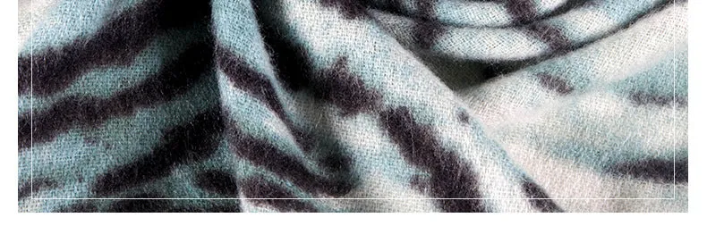 Women's Vintage Cashmere Leopard Pattern Printed Wraps Soft Shawls