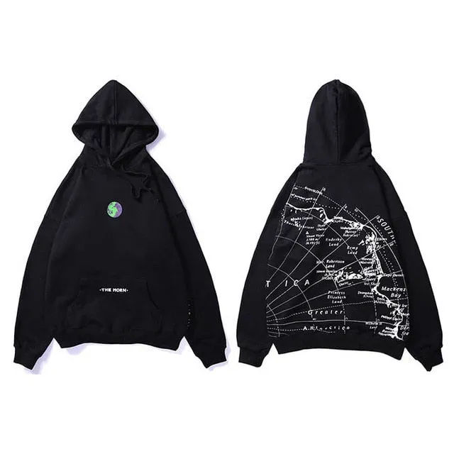 World Map - Hip Hop Hoodie