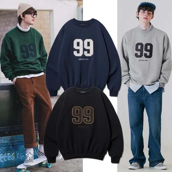 WV PROJECT  |Pullovers Unisex Studded Street Style U-Neck Long Sleeves