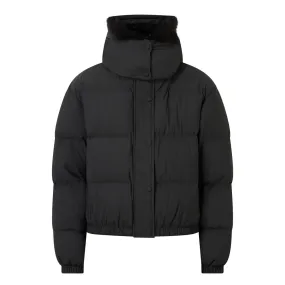 YVES SALOMON Cropped Down Jacket - Black