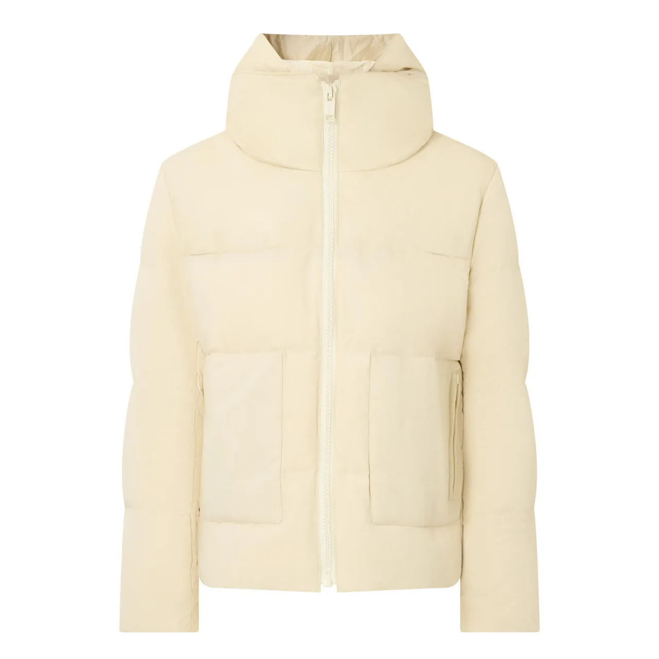 YVES SALOMON Quilted Short Down Jacket - Cream