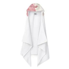 Zandino Mateo Mauve/ White Oversize Hooded Towel