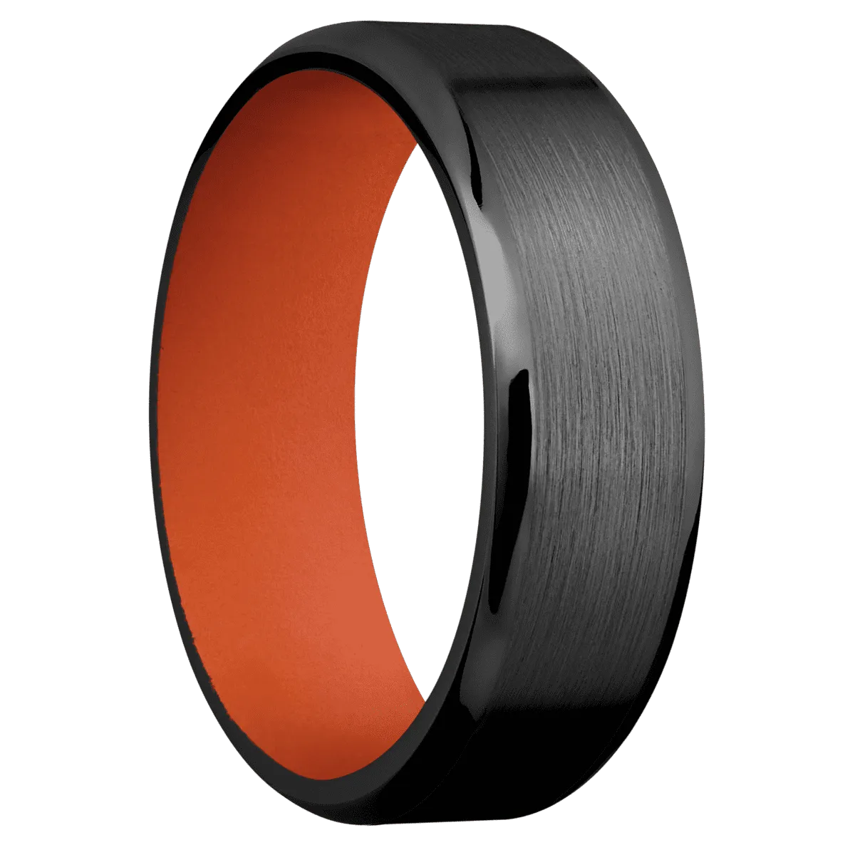 Zirconium with Satin , Polish Finish and Hunter Orange