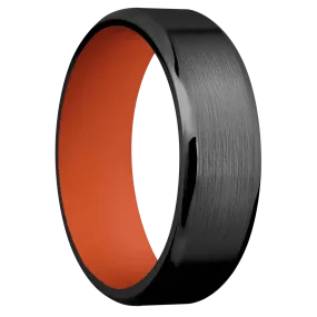 Zirconium with Satin , Polish Finish and Hunter Orange