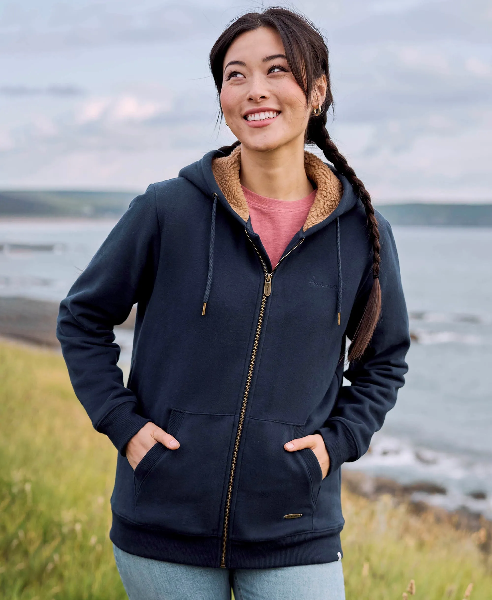 Zuri Womens Hoodie - Navy